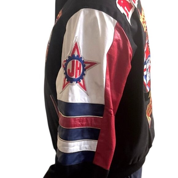 1994 NHL Rangers Stanley Cup Champions Jacket XL Jeff Hamilton Coat Black/Red - Picture 8 of 16